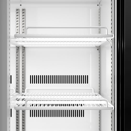 KoolMore 35 in. Retail Display Refrigerator, 10 Cu. Ft. Low Height Merchandiser Cooler, Aisle End Grab-and-Go Beverage Display Fridge for Convenience Stores, Supermarkets & Checkout, Black