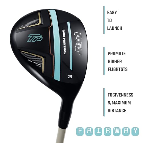 PGF Golf Gold TP Lady Complete Golf Club Package Set [17-Pieces][Flex: Ladies] [Hand: Right] [Length: Standard]