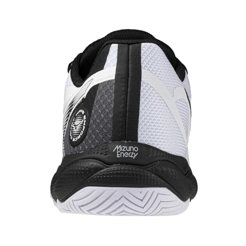Mizuno Wave Enforce Court AC Men's Tennis Shoe, All Court Tennis Shoe, White-Black, US Mens 9
