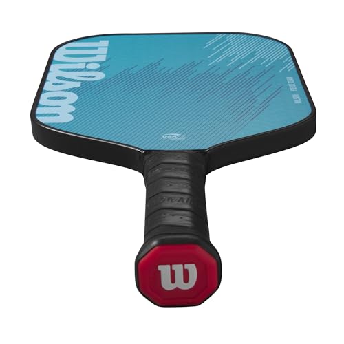 WILSON Fierce Team 13mm Pickleball Paddle - Grip Size 2-4 1/4", Light Blue