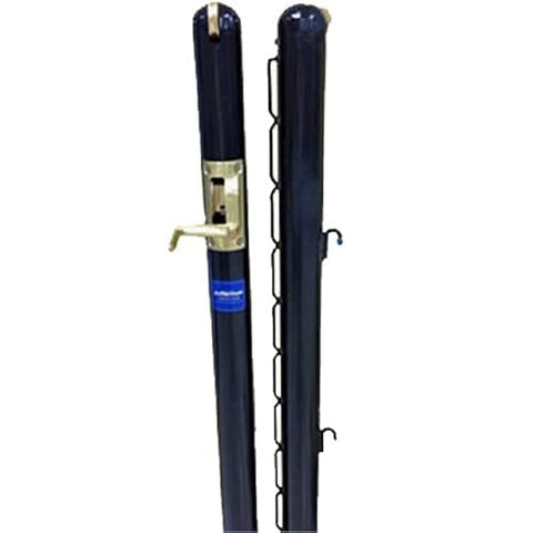 Putterman Pickleball Post Set (Internal Wind), 2 7/8 Inch Round (Black)