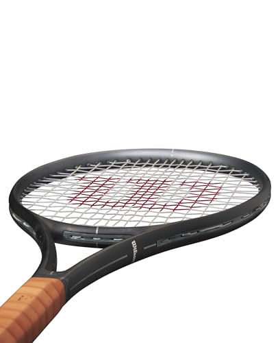 Wilson RF 01 Pro Strung Performance Tennis Racket - Grip Size 3-4 3/8", Strung with Sensation 16 Natural at Mid Range Tension