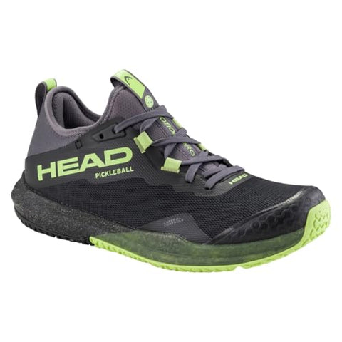 HEAD Motion Pro Men's Pickleball Shoes, Black/Lime, 10.0
