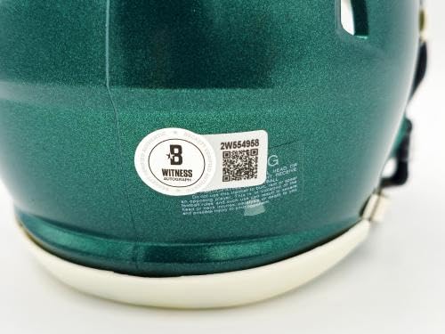 Brandon Graham Autographed Philadelphia Eagles Speed Mini Helmet Beckett BAS Witness Stock #238570 - Autographed NFL Mini Helmets