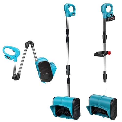 800W Electric Snow Shovel Cordless, Lightweight Foldable Snow Remover with Safety Lock, Ideal for Decks Walkway Stairs Winter Cleaning