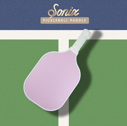 Sonix | Stylish Premium Pickleball Paddle | Fiberglass Surface, Non-Slip Cushion Grip| Single Pickle Ball Racket | Jelly Pink