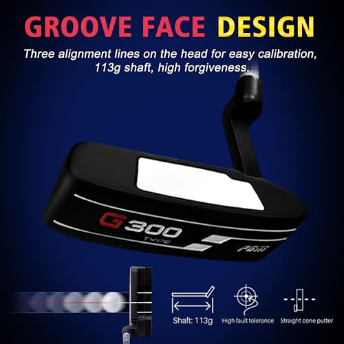 PGM Men's G300 Complete Golf Club Set - Titanium #1 Driver, Draw-Biased Hybrid, High-Strength Iron Set, High Forgiveness Putter, with Stand Bag (Right-Handed, 12Pcs Clubs-Regular)