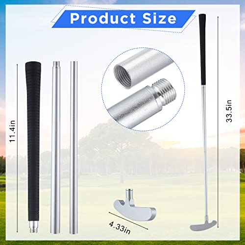 Wettarn 3 Sets Golf Putter Two Ways for Men Women Kids Club with 6 Practice Golf Balls for Left or Right Handed Golfers Indoor Outdoor(Black)