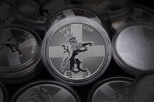 2024-1 oz Niue Silver Heraldic Series: English Lion Coin Brilliant Uncirculated (in Capsule) with Certificate of Authenticity $2 Seller BU