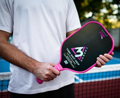 EPP PowerFoam Core Pickleball Paddles - Premium Carbon Fiber Surface Design for Ultimate Control (Elongated Body w 6" Handle)