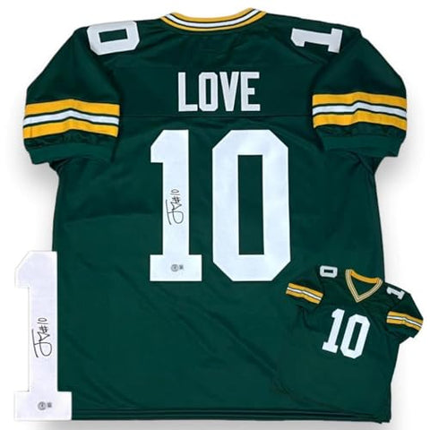 Jordan Love Autographed Signed Jersey - Green - Beckett Authenticated