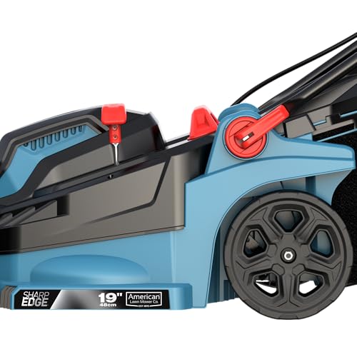 American Lawn Mower Company 51319 19-inch 13-Amp Corded Electric Push Lawn Mower with Grass Bag