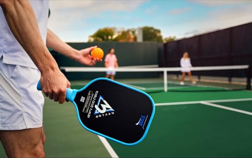EPP PowerFoam Core Pickleball Paddles - Premium Aramid Surface Design for Ultimate Control (Elongated Body w 6" Handle)