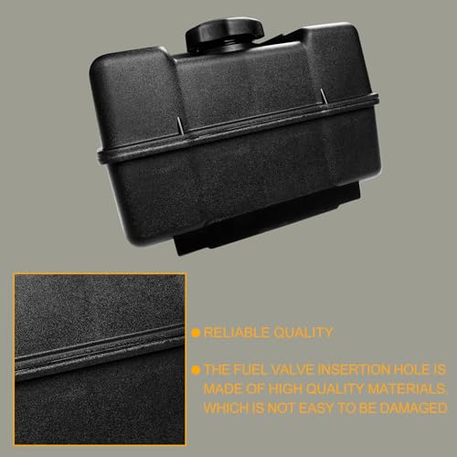 691993 Fuel Tank with Shut Off Valve and Fuel Cap 4 Quart for B&S Remote Mounting Compatible with Lawn and Garden Equipment Engines, Some Specific Snow Blower, Tiller, Log Splitter