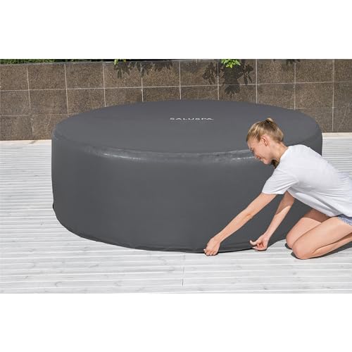 Coleman Palm Springs 4 to 6 Person EnergySense Smart AirJet Plus Inflatable Hot Tub Outdoor Spa with 140 AirJets and Insulated Cover