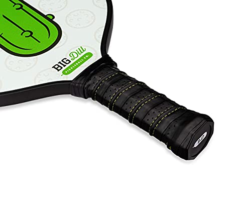 Big Dill Pickleball Infinity Fiberglass Pickleball Paddle | USA Pickleball Approved Paddles | Premium Pickleball Racket for Beginners to Pro Single Pickle Ball Paddle with Cover