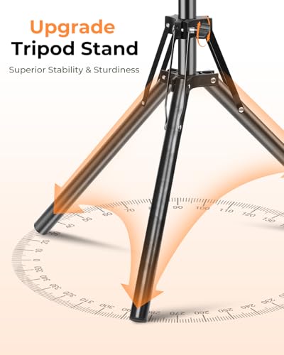 Starlink Mini Tripod Mount with Adapter, 3 Level Adjustable Height and 360° Tilt Compatible with Starlink Mounting Kit, Starlink Mini Mount Adapter with Sturdy& Stability for Outdoor Camping, RV