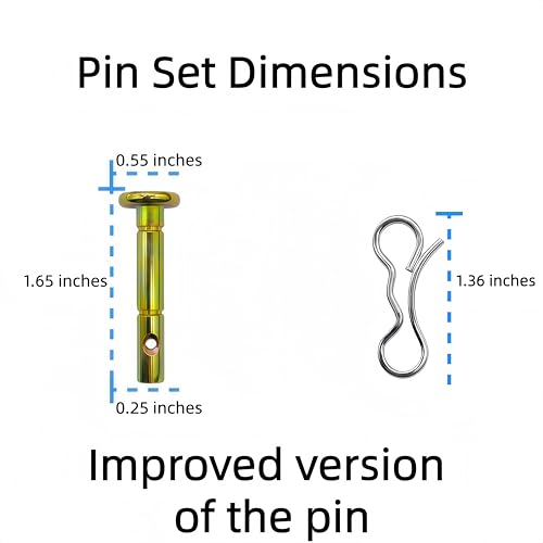 10 pcs Snowblowers Shear Pins Kit - Shear Pin 738-04124 738-04124A and Cotter Pin 714-04040 for MTD Troy-Bilt Snow Blowers