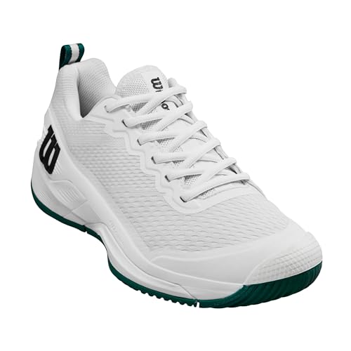 WILSON Rush Pro 4.5 Men's Tennis Shoe, White/Aventurine, Size 7