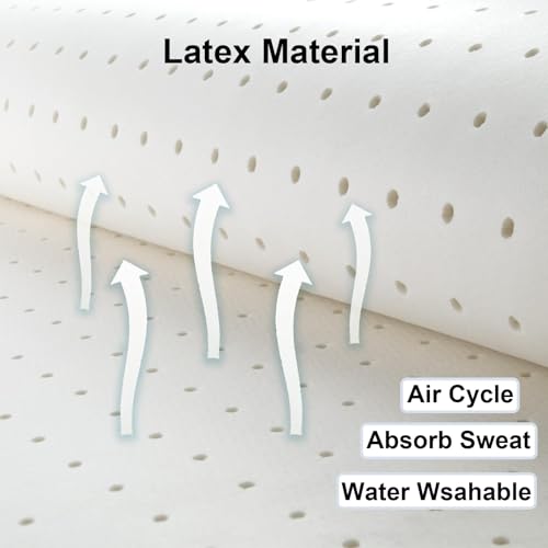 6 Pairs Unisex Breathable Shoe Insoles Inserts Double Layer Latex Foam Perforated Insole Cushioning Walking Comfort Replaceable Insoles for Men 5-11 Woman 2-8(Black, White, Brown)