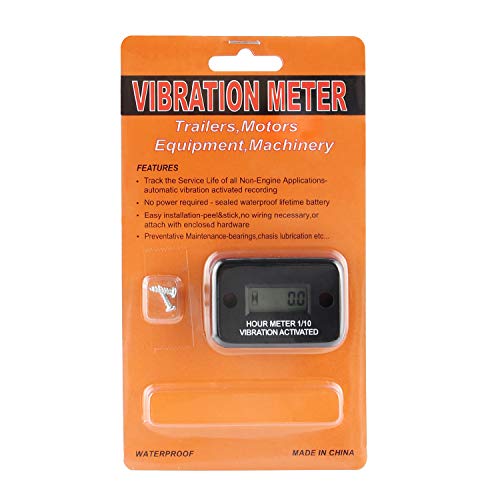 AIMILAR Vibration Hour Meter - Waterproof Hourmeter for Gas Diesel Engine Motors Lawn Mower Air Compressor