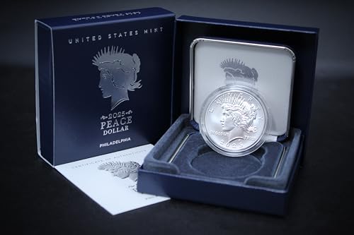 2025 - American Silver Peace Dollar Coin Brilliant Uncirculated with Original Government Packaging $1 BU