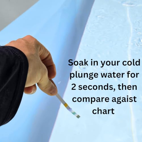 4-in-1 Cold Plunge Comprenhensive Water Quality Test Strips, Smart QR Code Testing. 100 Test-Strips