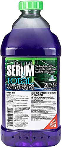 Hot Tub Serum, A Weekly Maintenance Hot Tub Cleaner/Clarifier/Conditioner/Softener All-in-One 2 Liter (24 Weekly doses), Inflatable Hot Tub Chemicals for Complete Hot Tub Treatment