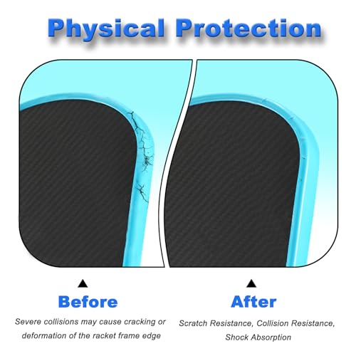 Pickleball Edge Guard Tape Transparent – Clear Edge Tape for Pickleball Paddle - Fit Perfectly Curved Edge - No Wrinkling
