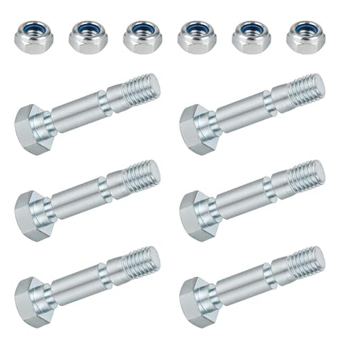 6-Pack 707555 Snow Blower Shear Pin for Briggs & Stratton, Shear Pins Kit Compatible with Craftsman Dual Stage Snowthrower