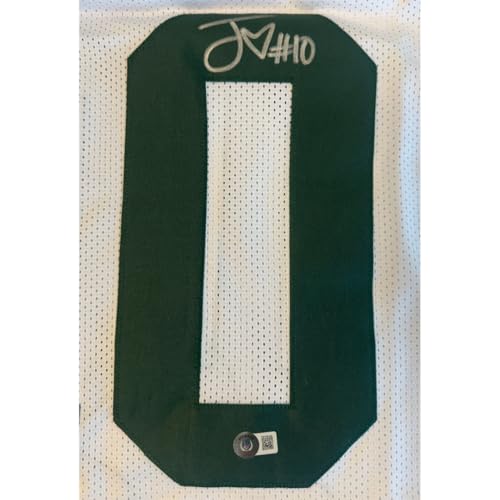 NIKCO SPORTS Jordan Love Autographed Packers Jersey | Beckett Authentication | White Green Bay Signed NFL Autograph Football Collectible Fan Gift Memorabilia with Certificate of Authentication