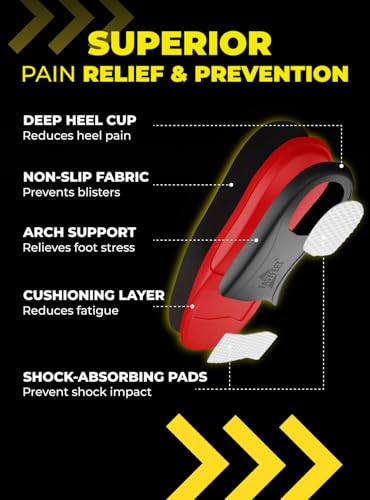 Premium Anti-Fatigue Shoe High Arch Support Insoles Men Women - Plantar Fasciitis Inserts - Orthotic Inserts Shoe Soles Standing All Day - Flat Feet Foot - Work Boot Insoles