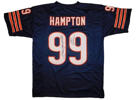 DAN HAMPTON SIGNED AUTOGRAPHED CHICAGO CUSTOM JERSEY JSA COA "HOF 2002"