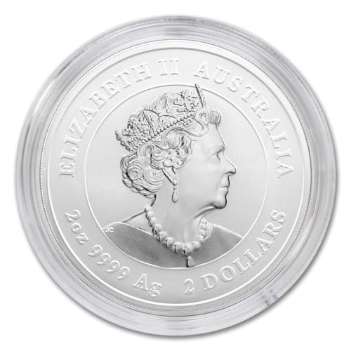 2023 P 2 oz Silver Australian Lunar Series III Year of the Rabbit Coin (in Capsule) Brilliant Uncirculated $2 Seller BU