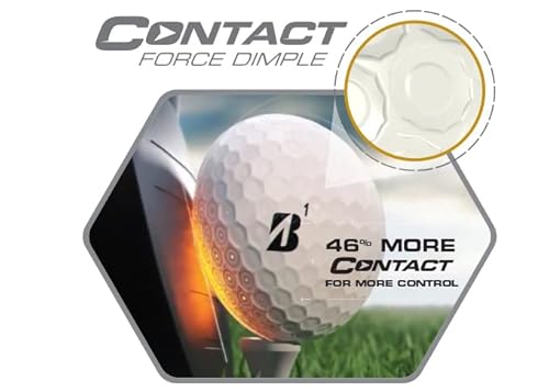 2023 Bridgestone Golf e12 Contact Golf Balls, White