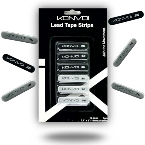 Konvoi Pickleball Lead Tape - Premium 3M Adhesive, Pro-Grade Materials - Add Weight for Power, Control & Perfect Paddle Balance