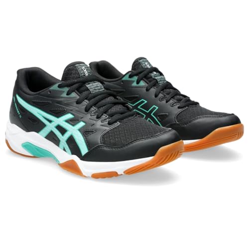 ASICS Women's Gel-Rocket 11 Volleyball Shoes, 9, Black/Illuminate Mint