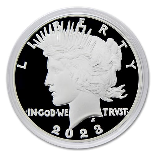 2023 American Silver Peace Proof Dollar Coin with Official Government Packaging and Certificate of Authenticity $1 PR
