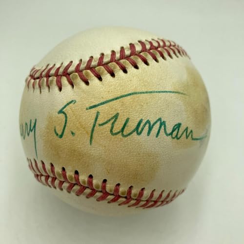 President Harry S. Truman Single Signed Baseball PSA DNA & JSA COA - Autographed Baseballs