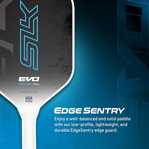 Selkirk Sport SLK Evo Power MAX Pickleball Paddle by Selkirk Sport | G9 Power Carbon Fiber Pickleball Paddle with SpinFlex Surface and Rev-Hybrid Polymer Core | Power Blue Max