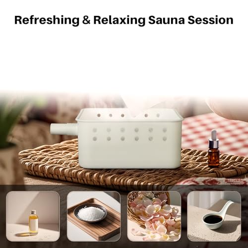 TOREAD Portable Steam Sauna Tent for Home, Full Size Sauna Box Portable Sauna for Home, 9 Adjustable Heat Levels, Fast Heating & Foldable Design for Relaxation
