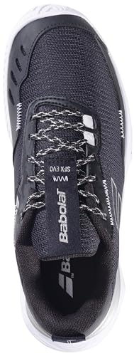 Babolat Women's SFX Evo All Court Tennis Shoes, Black/Silver (Women's US Size 9)