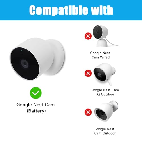 6W Solar Panel Compatible with Google Nest Camera Outdoor & Indoor (Battery Version), Solar Power Charger for Google Nest Cam with Indicator Light,13ft Cable IP66 Weatherproof Solar Panel