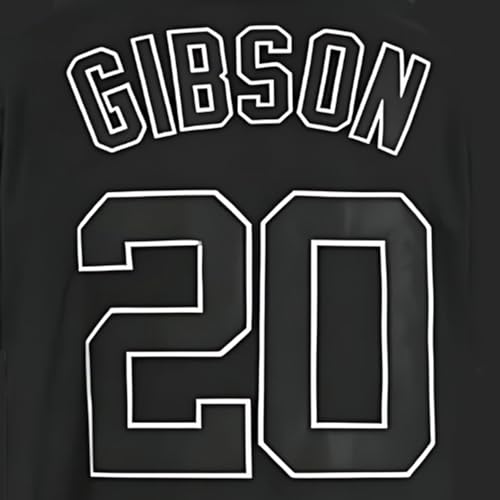 UNLC Josh Gibson #20 Homestead Black Baseball Jersey – Authentic Throwback with Sleeve Patch, Stitched Letters, Adult, Large