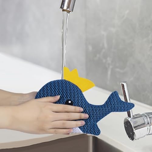 Hot Tub Scum Absorber Whale - 2 Pack Oil Absorbing Hot Tub Floating Sponge Cleaner Absorber, Keeps Water Clear, Reusable Pool Scum Absorber Hot Tub Spa Accessories