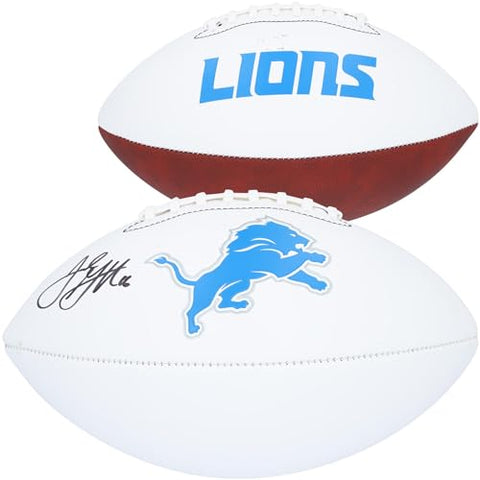 Jared Goff Detroit Lions Autographed Franklin Panel Football - Autographed Footballs