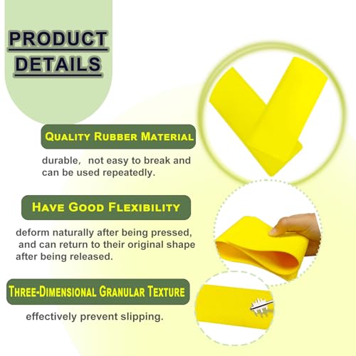 Gainspra Pickleball Court Marking kit, 24 Pcs Court Line Marker Strips, Yellow Boundary Markers, Portable Temporary Court Lines for Pickleball Tennis Basketball Volleyball Indoor & Outdoor Training