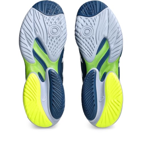 ASICS Men's Court FlyteFoam 3 Tennis Shoes, 10.5, MAKO Blue/White