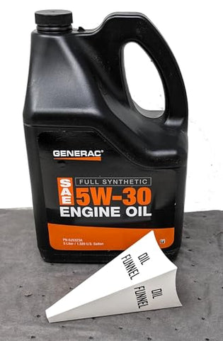 Generac 0J5323A Full Synthetic SAE 5W-30 Engine Oil 5-Quart Bottle