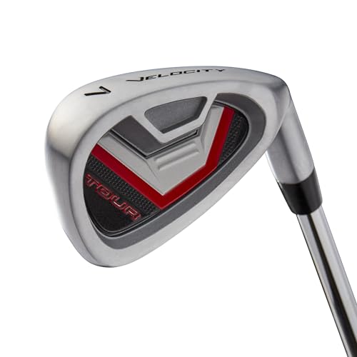 Wilson Tour Velocity Complete Golf Set with Stand Bag - Men's Right Hand, Regular Flex, Black/Red